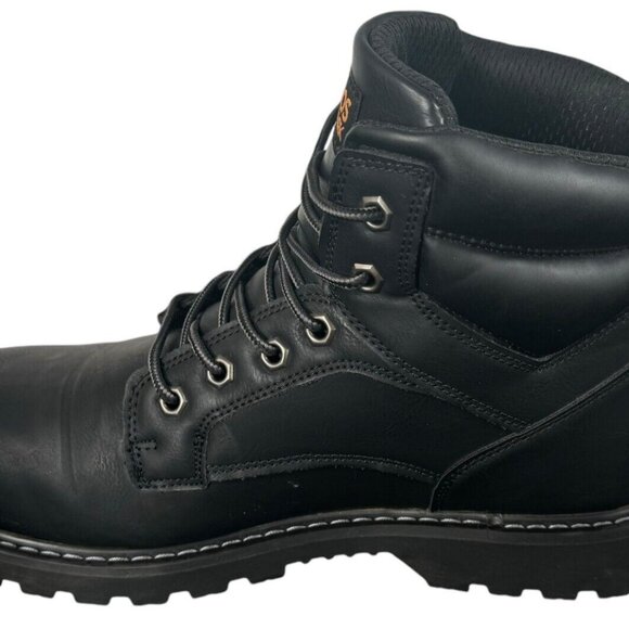 Men’s Size 13M Steel Toe Work Boots Crossbrace ST High Traction Lug Soles  Black - Picture 7 of 10